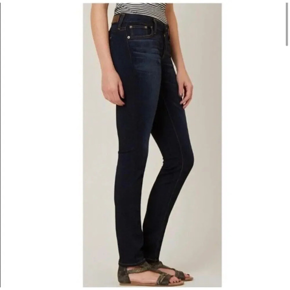 Big Star Jeans Maddie Skinny Mid Rise Blue Dark Wash Stretch Women’s Size 30R - Picture 2 of 11